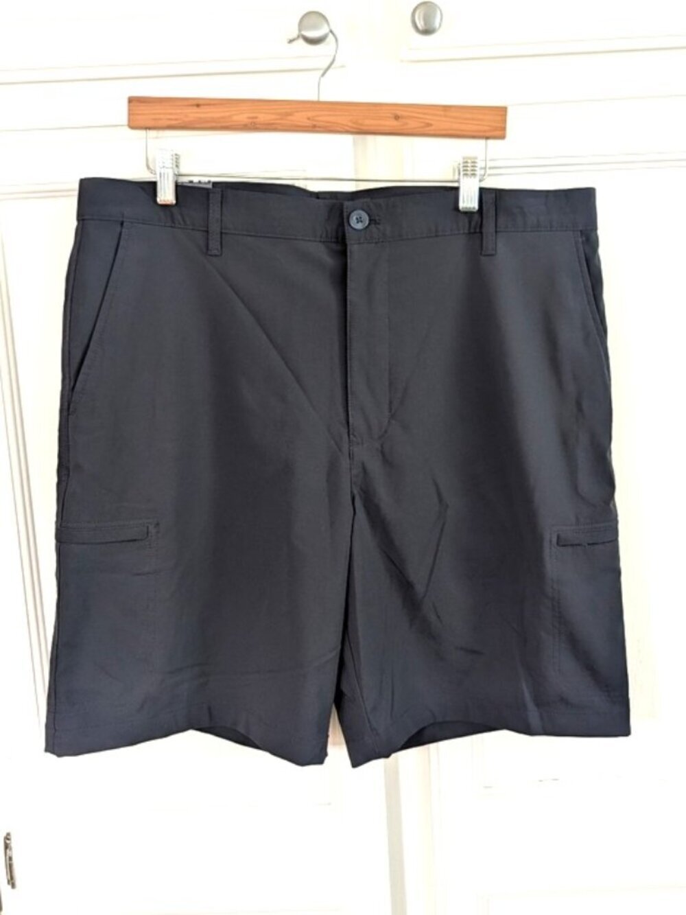 Chaps Black Men's‎ Golf Cargo Pockets Stretch Shorts Navy Blue Size 38